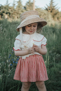 Camisa y falda cuadros